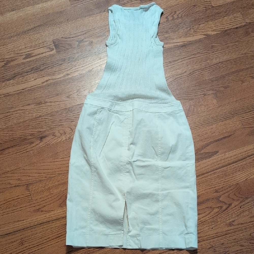 Piazza Sempione White Knit Sleeveless Dress - Picture 4 of 8